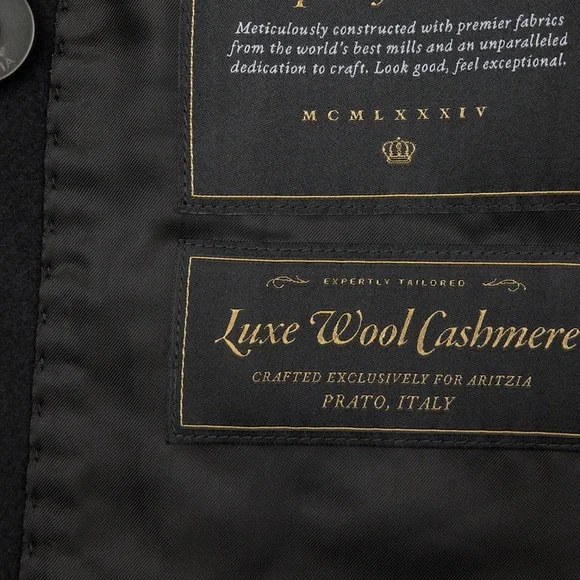 Aritzia metropolitan coat luxe wool cashmere NWT - Picture 10 of 11